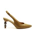 Slingback material sintético Salto Médio Cecconello 2935001-1