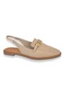 Slingback Nude Bebecê Bico Quadrado Bebecê