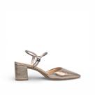 Slingback Salto Bloco Metalizado