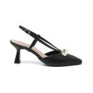 Slingback Scarpin Feminino Sapato Salto Baixo Taça 6cm Lesma Elegante Slingback Scarpin Feminino Sapato Salto Baixo Taça 6cm Lesma Elegante