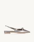 Slingback Uza Couro Shine Old Silver - C26S116A0025