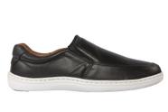 Slip-On Masculino Couro Preto - Cód 5025