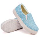 Slip On Tênis Estampas Delicadas Feminino Sola Leve Reta Calce Fácil Passeio Dia a Dia
