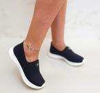Slip On Tênis Meia Feminino Calce Fácil Preto
