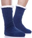 Slipper Fuzzy Socks EBMORE Winter Cozy Fluffy Cabin Masculino Azul