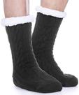 Slipper Fuzzy Socks EBMORE Winter Cozy Fluffy Cabin Masculino Pretas