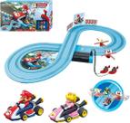 Slot Car Race Track Carrera First Mario Kart com 2 carros para crianças