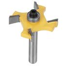 Slot T de metal duro cimentado de 4 lâminas Router Bit Hyuduo 6x1/4