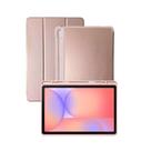 Smart Case Protetora p/Tablet Samsung Galaxy S10 FE 10.9 S10 Lite Rose Auto Sleep