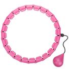 Smart Hula Hoop 24 Knots Fitness ajustável rosa