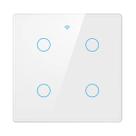 Smart Interruptor Inteligente WiFi 4 Canais/Teclas Touch Branco para Automação