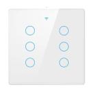 Smart Interruptor Inteligente WiFi 6 Canais/Teclas Touch Branco para Automação