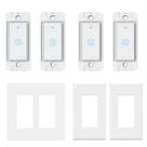 Smart Switch Milfra Double Smart Light Switch, pacote com 4 Smart Switch Milfra Double Smart Light Switch, pacote com 4