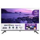 Smart TV 32" HD Britânia B32KRA DLED Roku TV Tela Plana Wi-Fi Dolby Audio VA