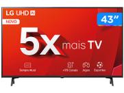 Smart TV 43" 4K LG Ultra HD 43UT8000 com Processador a5 Ger7 AI, Alexa/Chromecast integrado, Otimizador de Jogos, webOS 24