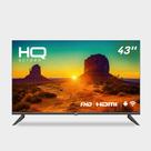 Smart TV 43" Full HD, HDR, tela sem bordas, Android 11, Sistema Ultrasound, design Slim, Processador Quad Core, Espelhamento de tela, HQ HQSTV43N