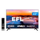 Smart TV 43" HD EFL DLED SX800, 3 HMDI, 2 USB, Preto - 43SX800FD