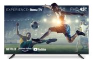 Smart TV 43 Pol Multi Full HD TL056M Sistema Roku TV Wi-Fi 3 HDMI Google Alexa Siri Bordas Finas