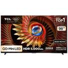 Smart TV 4K TCL Premium QD-Mini LED 98” Polegadas com Google TV, Zero Border, Dolby Vision IQ, Audio Bang e Olufsen - 98C8K Smart TV 4K TCL Premium QD-Mini LED 98” Polegadas com Google TV, Zero Border, Dolby Vision IQ, Audio Bang e Olufsen - 98C8K