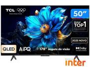 Smart TV 50 TCL 4K UHD QLED 50P7K Google TV AiPQ Google Assistente 3 HDMI