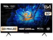 Smart TV 50" TCL 50C6KS QLED Mini LED 4K UHD Google TV, DOLBY VISION, ATMOS, HDR10+, Wi-Fi dual band e Bluetooth, HDMI 2.1