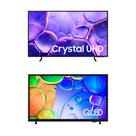 Smart TV 55" Crystal UHD 4K U8100F + Smart TV 43" QLED Full HD