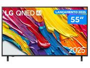 Smart TV 55" LG 4K QNED 55QNED82ASG webOS 25 α7 AI Processor Alexa 3 HDMI