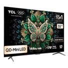 Smart TV 55" TCL 55C6KS QLED Mini LED 4K UHD Google TV, DOLBY VISION IQ, ATMOS, Subwoofer, HDR10+, Wi-Fi dual band e Bluetooth,144Hz VRR