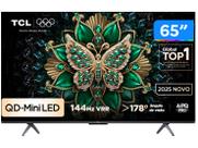 Smart TV 65" TCL 4K UHD MiniLED 65C6K 120Hz Google TV AiPQ Google Assistente 4 HDMI 2 USB Smart TV 65" TCL 4K UHD MiniLED 65C6K 120Hz Google TV AiPQ Google Assistente 4 HDMI 2 USB