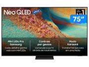 Smart TV 75" Samsung Ultra 4K Neo QLED Ultra QN85F QN75QN85FAGXZD 120Hz Tizen NQ4 AI Gen2 Bixby Alexa 4 HDMI Smart TV 75" Samsung Ultra 4K Neo QLED Ultra QN85F QN75QN85FAGXZD 120Hz Tizen NQ4 AI Gen2 Bixby Alexa 4 HDMI
