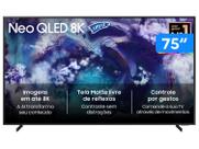 Smart TV 75" Samsung Ultra 8K Neo QLED Ultra QN900F QN75QN900FGXZD 120Hz Tizen NQ8 AI Gen2 Bixby Alexa 4 HDMI