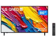 Smart TV 86" LG 4K Ultra HD QNED 86QNED82ASG webOS 25 α7 AI Processor 4K Gen8 Alexa 3 HDM