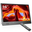 Smart TV Desobry 16" LCD Wi-Fi HDMI USB com suporte ajustável