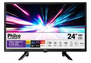 Smart TV LED 24 HD Philco PTV24G5YR2CP WiFi Dolby Audio Roku TV Black
