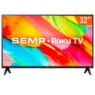 Smart TV LED 32 HD Semp Roku R6610 3 HDMI 1 USB Wi-Fi Compatível com Google Assistant e Alexa