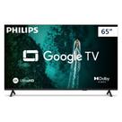 Smart TV Philips 65 4K Google TV Comando De Voz Preto Bivolt