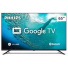 Smart TV Philips 65 4K UHD Google TV HDR10 HLG, Comando de Voz, Dolby Audio, WiFi Dual Band, Preto