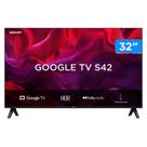 Smart TV Semp 32 Polegadas LED HD S42 WiFi Bluetooth Google TV 2 HDMI HDR10 Dolby Audio 32S42