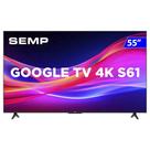 Smart TV Semp LED 55 Polegadas 4K UHD Google TV 55S61