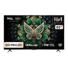 Smart TV TCL 65 Polegadas QLED Mini LED 4K C6K WiFi Bluetooth Google TV 4 HDMI 144Hz HDR10 65C6K