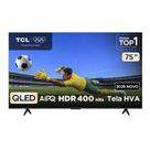 Smart TV TCL 75 Polegadas QLED 4K P7L WiFi Bluetooth Google TV HDR10+ 120 Hz VRR AIPQ 75P7L