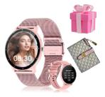 Smart Watch Prata Feminino Compativel Xiaomi Redmi Note Pro Rose Smart Watch Prata Feminino Compativel Xiaomi Redmi Note Pro Rose
