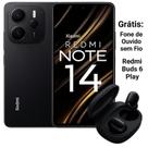 Smartphone Celular Xiaomi Redmi Note 14 256GB 8GB Câmera 108MP Tela 6.67 AMOLED 120Hz Design Premium
