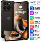 Smartphone Moto G77 5G 256GB 8GB RAM Câmera 108MP Tela 6.78" NFC Dual Chip eSIM Ultra Rápido Preto
