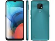 Smartphone Motorola Moto E7 32GB Aquamarine - 4G Octa-Core 2GB RAM 6,5” Câm. Dupla + Selfie 5M