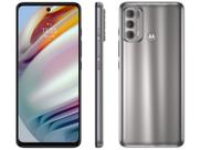 Smartphone Motorola Moto G60 128GB Prata 4G 4GB RAM Tela 6,8” Câm. Tripla + Selfie 32MP