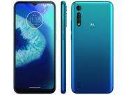 Smartphone Motorola Moto G8 Power Lite 64GB Aqua 4G Octa-Core 4GB RAM 6,5” Câm. Tripla + Selfie 8MP