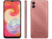 Smartphone Samsung Galaxy A04e 4G Cobre, 64GB, 3GB Ram, Octa-Core, Tela 6,5”, Camera Dupla 13MP+2MP
