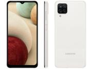 Smartphone Samsung Galaxy A12 64GB Branco 4G Octa-Core 4GB RAM 6,5” Câm. Quádrupla + Selfie 8M