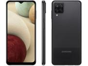 Smartphone Samsung Galaxy A12 64GB Preto 4G Octa-Core 4GB RAM 6,5” Câm. Quádrupla + Selfie 8M